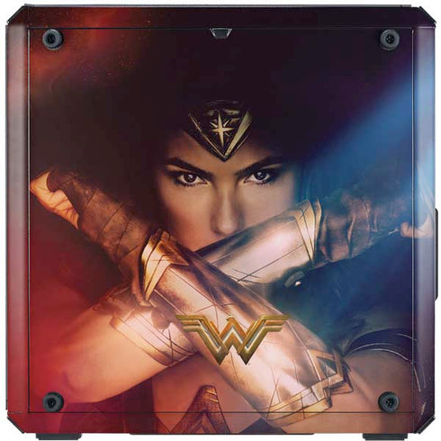 DC Comics Wonder Woman Profile Character Poster Cooler Master MasterBox Q300L Mini Tower Skin