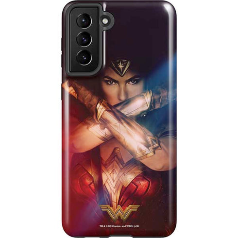 DC Comics Wonder Woman Profile Character Poster Galaxy S21 FE Pro Case