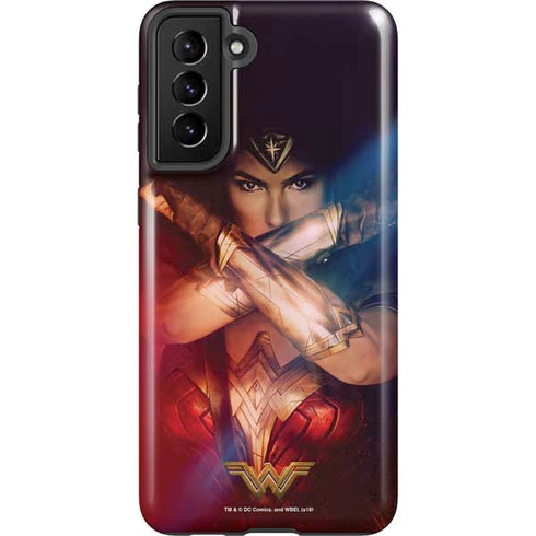 DC Comics Wonder Woman Profile Character Poster Galaxy S21 Plus 5G Pro Case