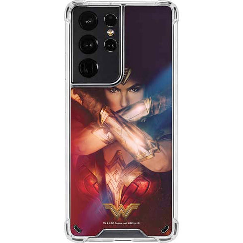 DC Comics Wonder Woman Profile Character Poster Galaxy S21 Ultra 5G Clear Case