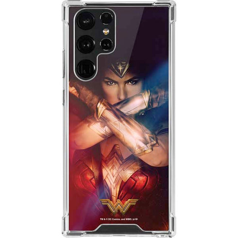 DC Comics Wonder Woman Profile Character Poster Galaxy S22 Ultra Clear Case
