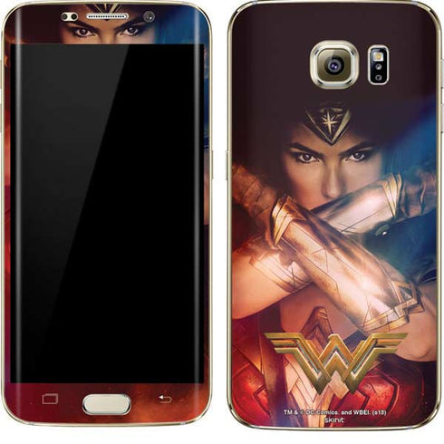 DC Comics Wonder Woman Profile Character Poster Galaxy S7 Edge Skin