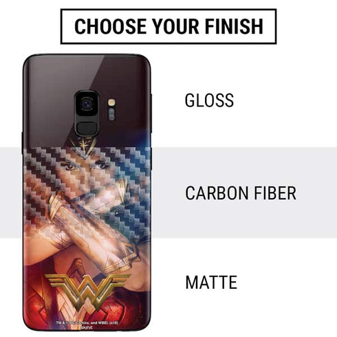 DC Comics Wonder Woman Profile Character Poster Galaxy S9 Skin