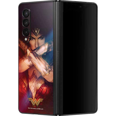 DC Comics Wonder Woman Profile Character Poster Galaxy Z Fold3 5G Skin