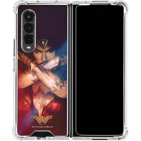 DC Comics Wonder Woman Profile Character Poster Galaxy Z Fold4 5G Clear Case