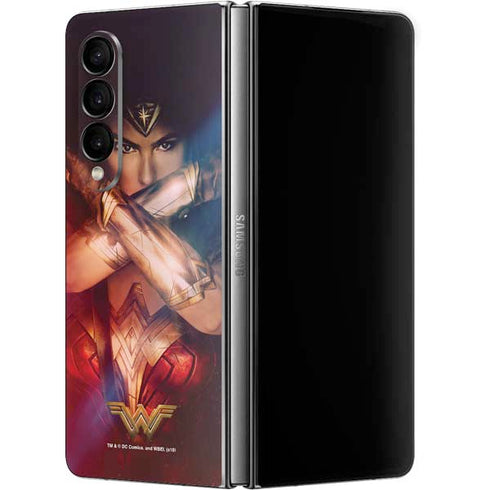 DC Comics Wonder Woman Profile Character Poster Galaxy Z Fold4 5G Skin