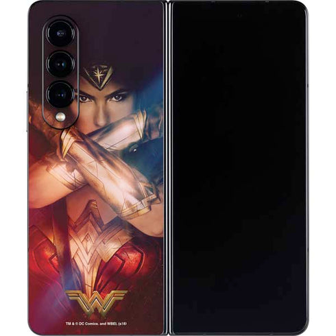 DC Comics Wonder Woman Profile Character Poster Galaxy Z Fold4 5G Skin