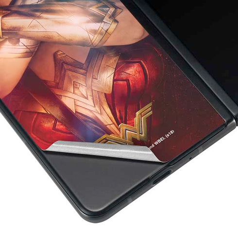 DC Comics Wonder Woman Profile Character Poster Galaxy Z Fold4 5G Skin