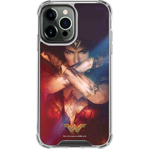 DC Comics Wonder Woman Profile Character Poster iPhone 14 Pro Max Clear Case