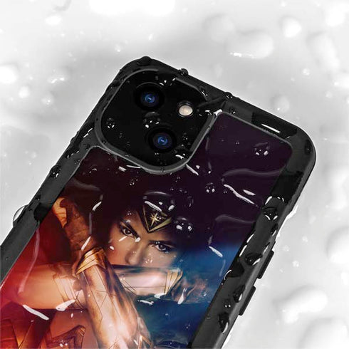 DC Comics Wonder Woman Profile Character Poster iPhone 15 Waterproof Case