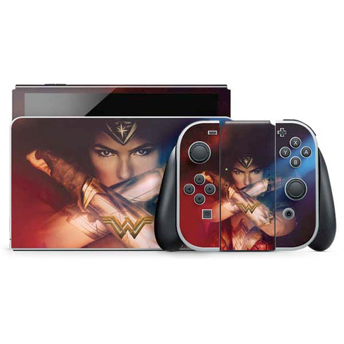 DC Comics Wonder Woman Profile Character Poster Nintendo Switch OLED (2021) Skin