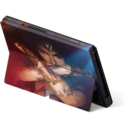 DC Comics Wonder Woman Profile Character Poster Nintendo Switch OLED (2021) Skin