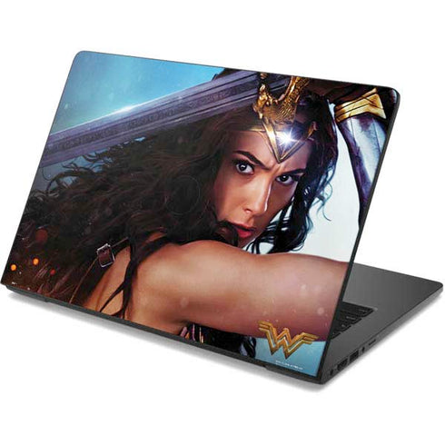 DC Comics Wonder Woman Battle Ready Poster Dell Chromebook Skin