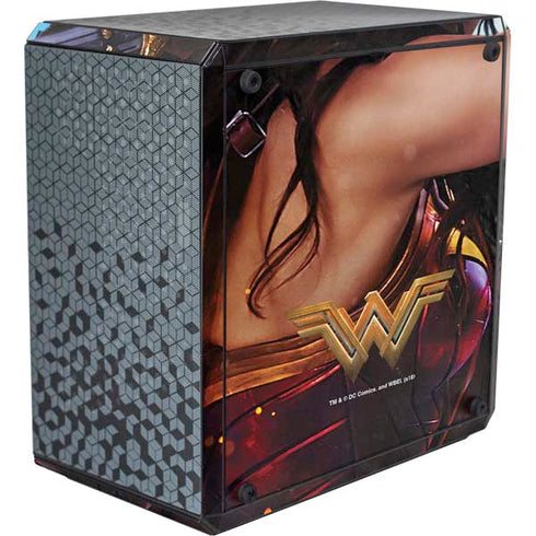 DC Comics Wonder Woman Battle Ready Poster Cooler Master MasterBox Q300L Mini Tower Skin