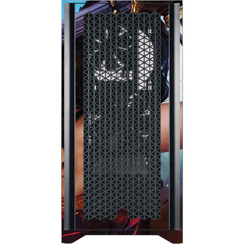 DC Comics Wonder Woman Battle Ready Poster Corsair 4000D Tempered Glass Mid-Tower ATX Case Skin