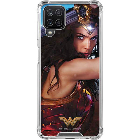 DC Comics Wonder Woman Battle Ready Poster Galaxy A12 Clear Case