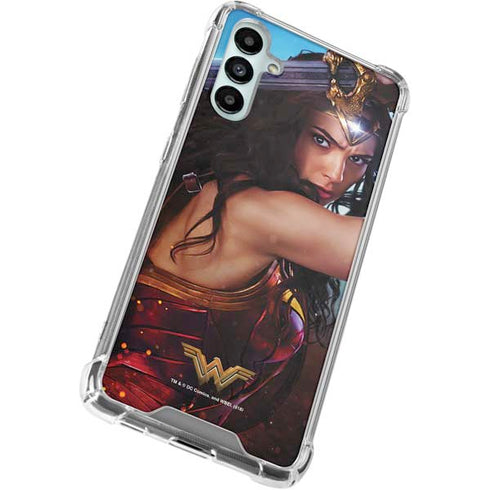 DC Comics Wonder Woman Battle Ready Poster Galaxy A15 5G Clear Case
