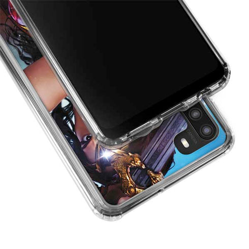 DC Comics Wonder Woman Battle Ready Poster Galaxy A21 Clear Case