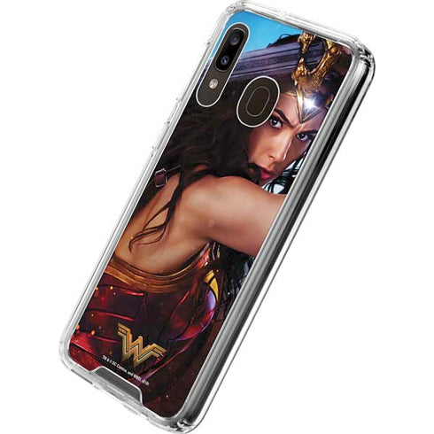 DC Comics Wonder Woman Battle Ready Poster Galaxy A30 Clear Case