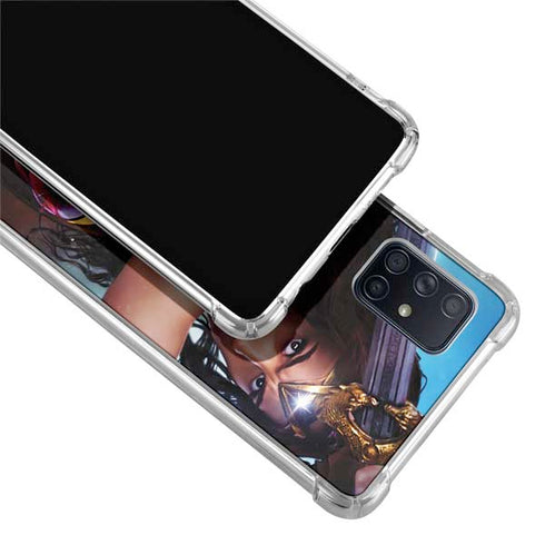 DC Comics Wonder Woman Battle Ready Poster Galaxy A51 5G Clear Case