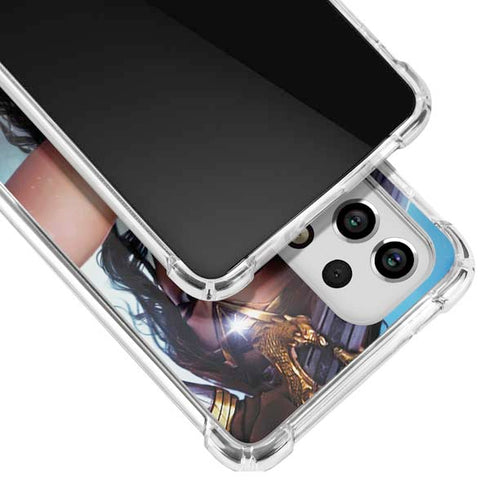 DC Comics Wonder Woman Battle Ready Poster Galaxy A53 5G Clear Case
