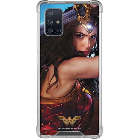 DC Comics Wonder Woman Battle Ready Poster Galaxy A71 5G Clear Case