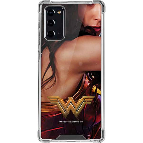 DC Comics Wonder Woman Battle Ready Poster Galaxy Note20 5G Clear Case