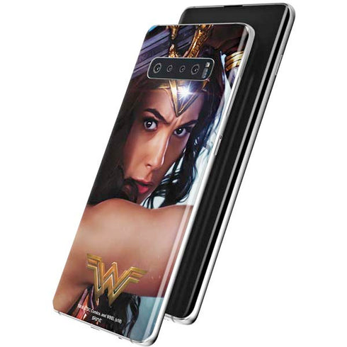 DC Comics Wonder Woman Battle Ready Poster Galaxy S10 Plus Skin