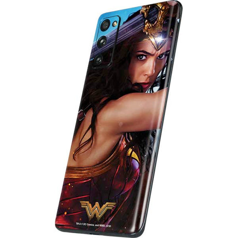 DC Comics Wonder Woman Battle Ready Poster Galaxy S20 Fan Edition Skin