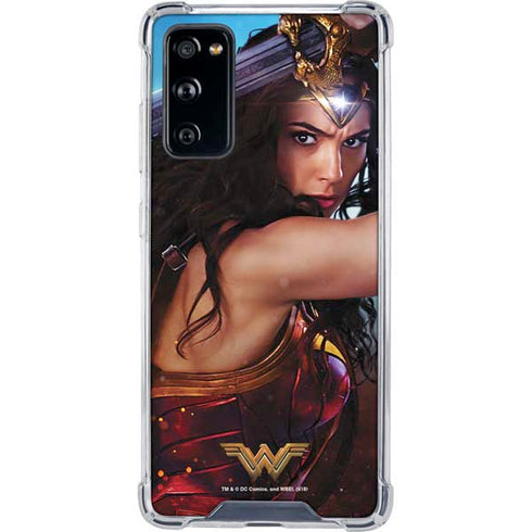 DC Comics Wonder Woman Battle Ready Poster Galaxy S20 FE Clear Case