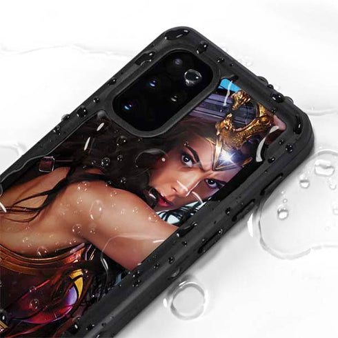 DC Comics Wonder Woman Battle Ready Poster Galaxy S20 Plus Waterproof Case