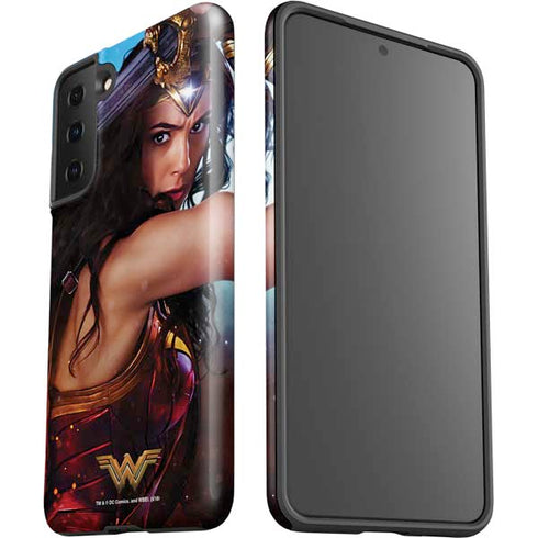 DC Comics Wonder Woman Battle Ready Poster Galaxy S21 Plus 5G Pro Case
