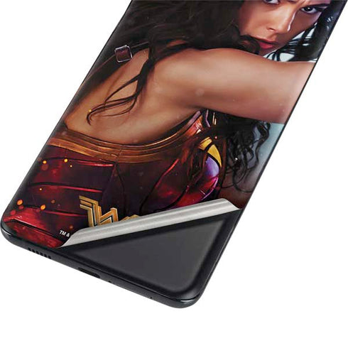 DC Comics Wonder Woman Battle Ready Poster Galaxy S21 Plus 5G Skin