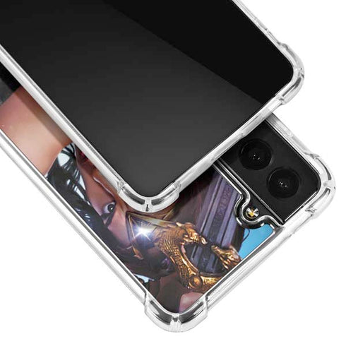 DC Comics Wonder Woman Battle Ready Poster Galaxy S22 Plus Clear Case