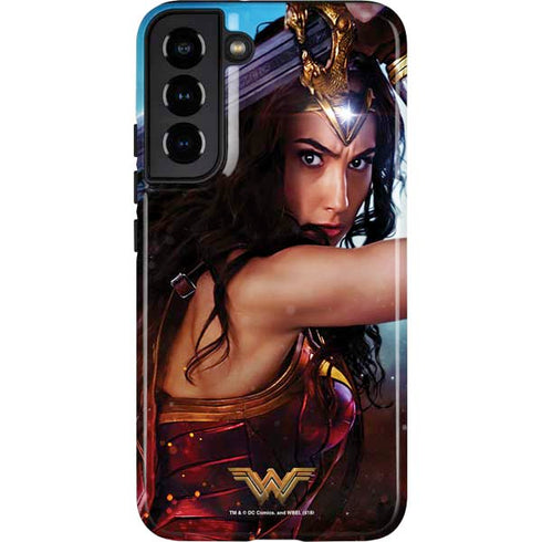 DC Comics Wonder Woman Battle Ready Poster Galaxy S22 Plus Pro Case