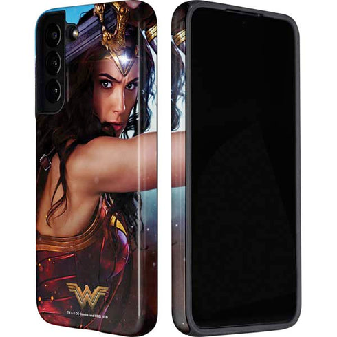 DC Comics Wonder Woman Battle Ready Poster Galaxy S22 Plus Pro Case