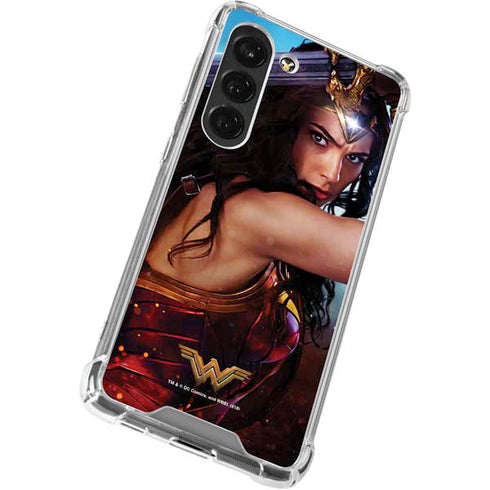 DC Comics Wonder Woman Battle Ready Poster Galaxy S23 Clear Case