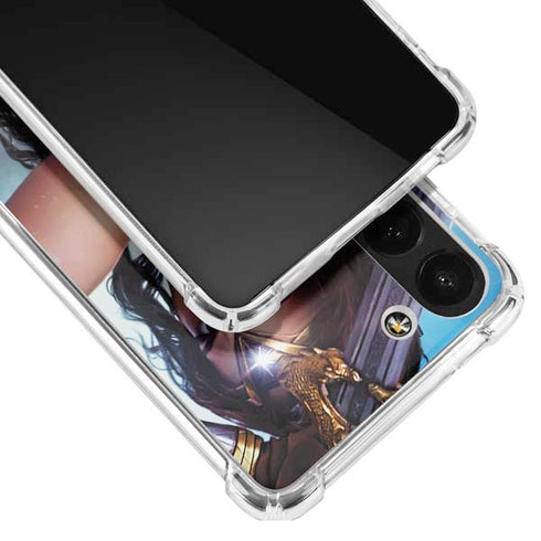 DC Comics Wonder Woman Battle Ready Poster Galaxy S23 Clear Case