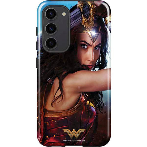 DC Comics Wonder Woman Battle Ready Poster Galaxy S23 Plus Pro Case