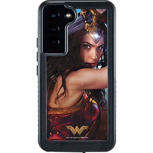 DC Comics Wonder Woman Battle Ready Poster Galaxy S23 Plus Waterproof Case
