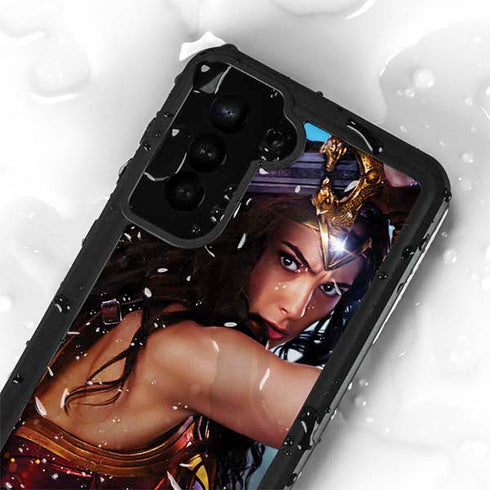 DC Comics Wonder Woman Battle Ready Poster Galaxy S23 Plus Waterproof Case