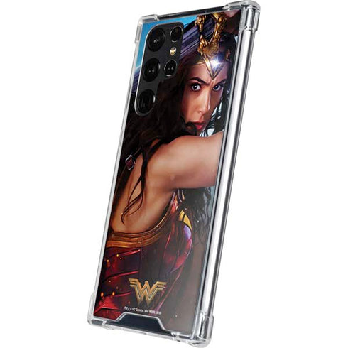 DC Comics Wonder Woman Battle Ready Poster Galaxy S24 Ultra Clear Case