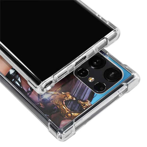 DC Comics Wonder Woman Battle Ready Poster Galaxy S24 Ultra Clear Case