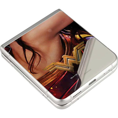 DC Comics Wonder Woman Battle Ready Poster Galaxy Z Flip3 5G Skin