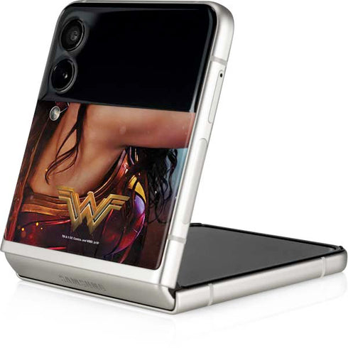DC Comics Wonder Woman Battle Ready Poster Galaxy Z Flip3 5G Skin