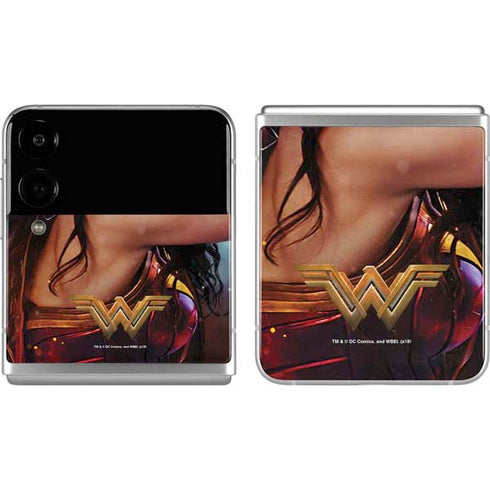 DC Comics Wonder Woman Battle Ready Poster Galaxy Z Flip4 5G Skin