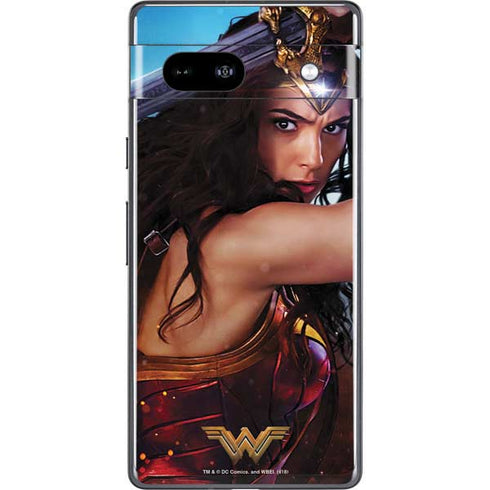 DC Comics Wonder Woman Battle Ready Poster Google Pixel 7a Skin