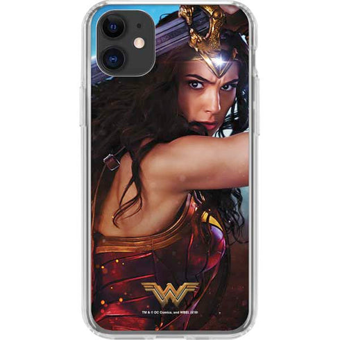 DC Comics Wonder Woman Battle Ready Poster iPhone 11 Clear Case