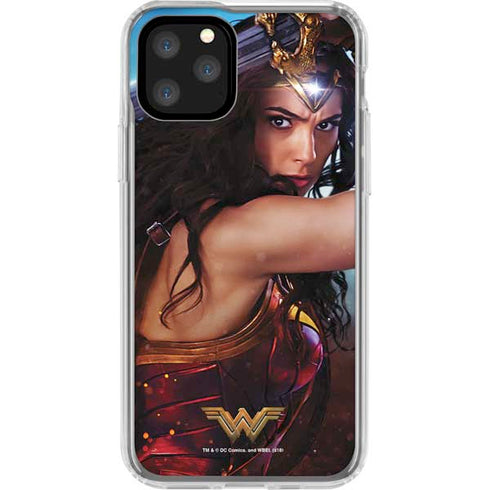 DC Comics Wonder Woman Battle Ready Poster iPhone 11 Pro Clear Case