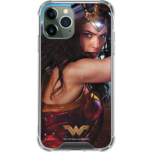 DC Comics Wonder Woman Battle Ready Poster iPhone 11 Pro Max Clear Case